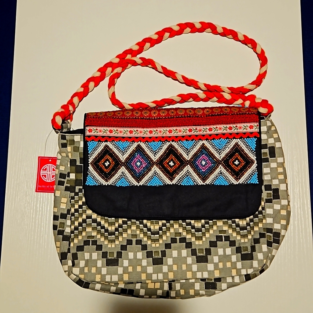 NWT Buckhead Betties Beaded Crossbody Bag - Picture 1 of 5
